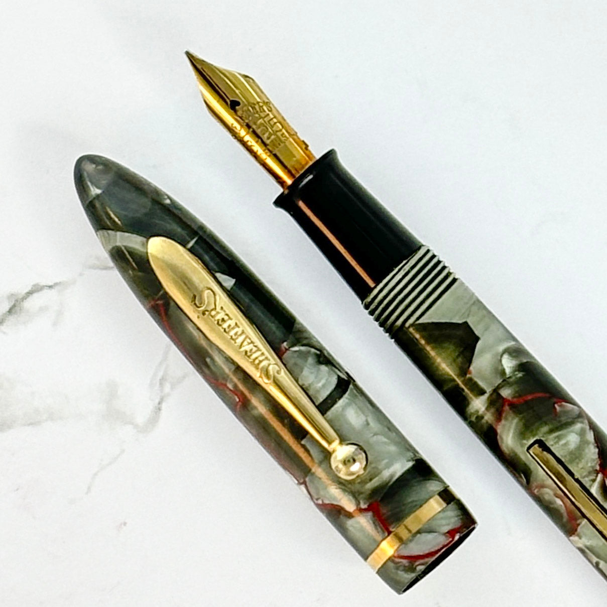 Red-Veined Gray Pearl Sheaffer Balance