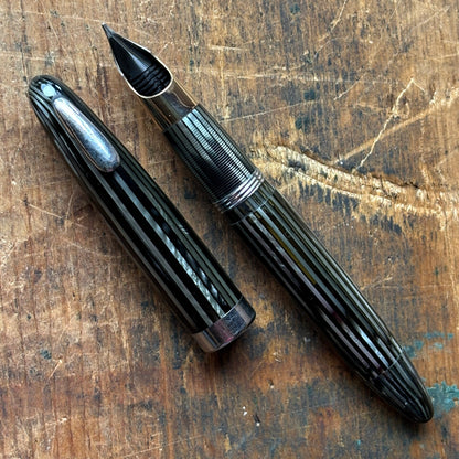 Sheaffer Tuckaway Vac-Fil, Restored, Large Two-tone Triumph Nib