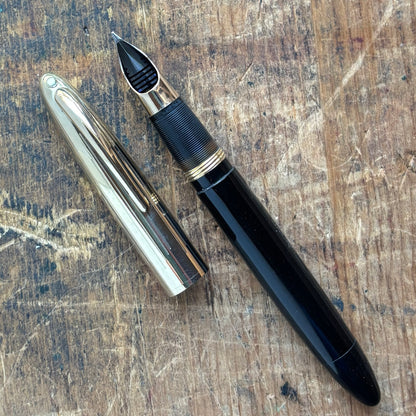 Sheaffer Crest, Black with a Gold-Filled Cap