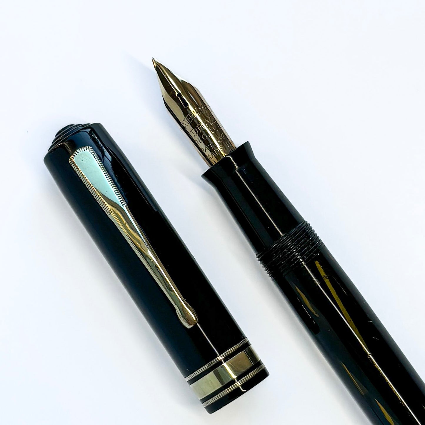 Waterman Ink-Vue Fountain Pen, Jet Black, Flexible Keyhole Nib