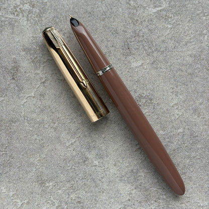 Parker 51 Aerometric, Cocoa with Gold-Filled Cap