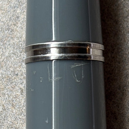 Parker 51 Demi Vacumatic, Dove Gray, Gold Filled Lined Cap, Fine 14K gold nib