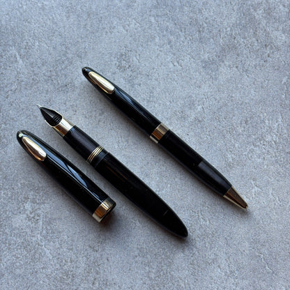 Sheaffer Tuckaway 1000, Fountain Pen/Pencil Set, Black