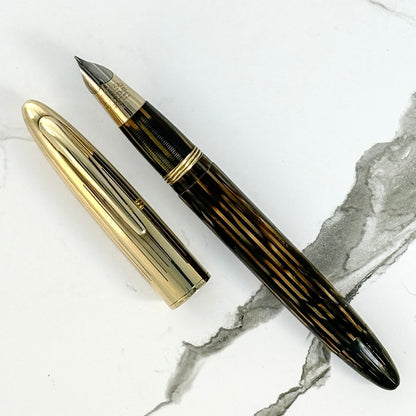 Sheaffer Crest Deluxe- 1500, Brown Striated