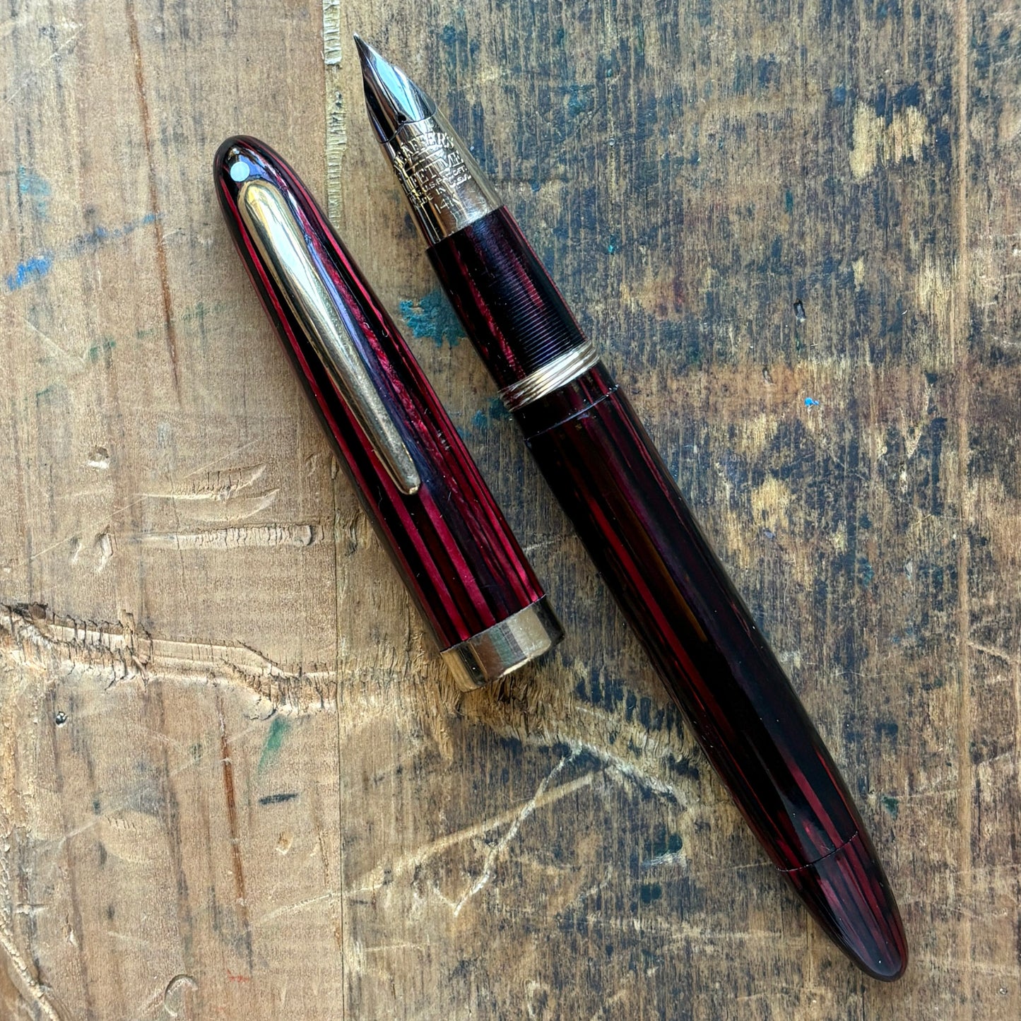 Sheaffer Triumph Vac-fil, Two-tone medium nib