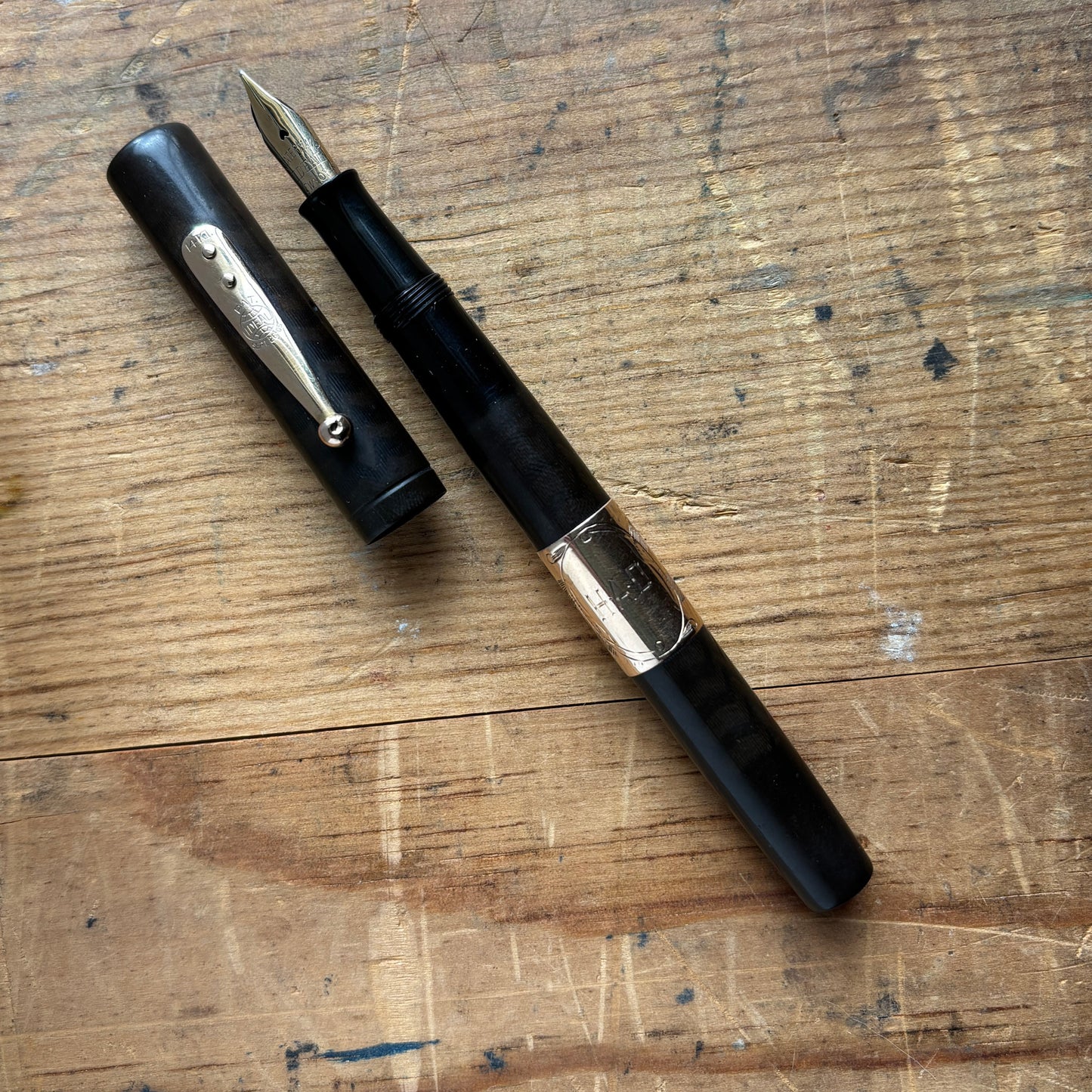 Waterman 12 POC Eyedropper, Black Hard Rubber