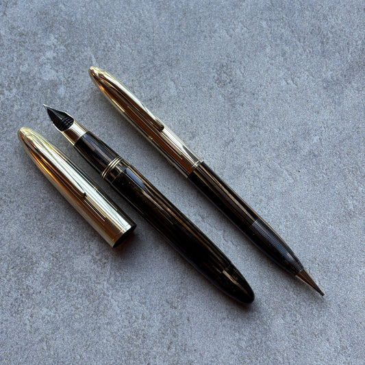 Sheaffer Crest Deluxe 1750 Fountain Pen/Pencil Set