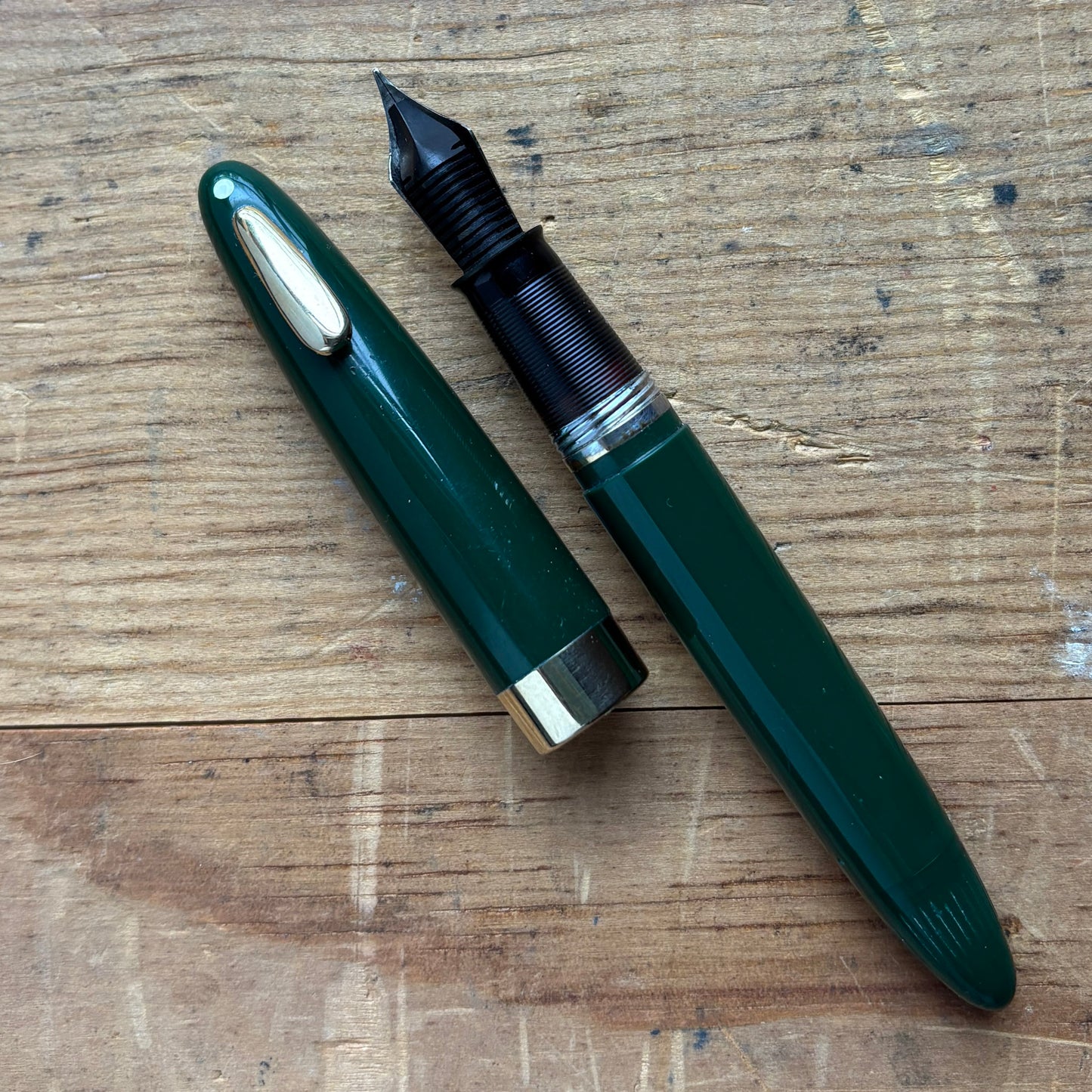 Sheaffer Tuckaway Evergreen Green, Touchdown Filler