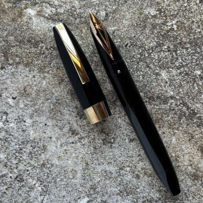 Sheaffer PFM III, Fully Restored, Black with 14K Inlaid Medium Nib