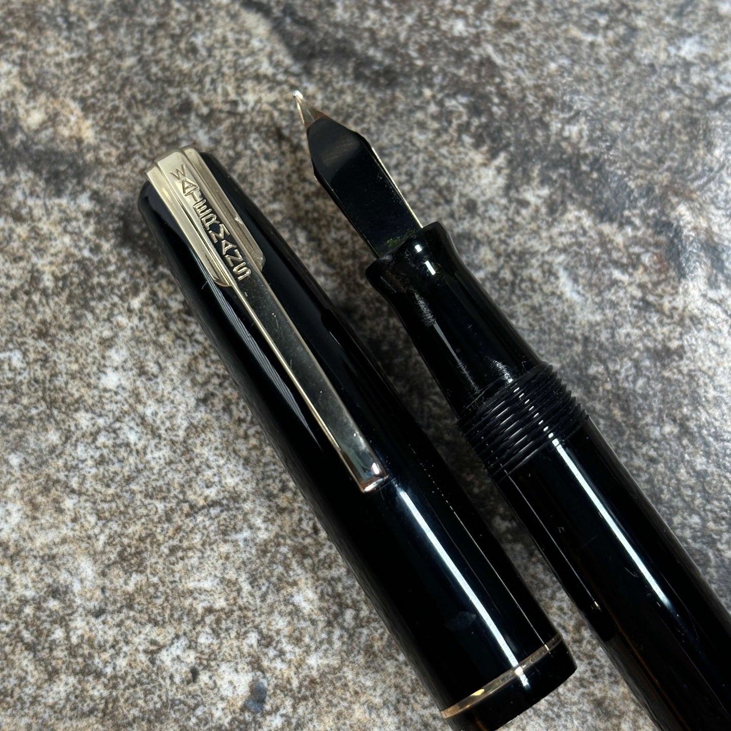 Waterman Starlet Fountain Pen, Black with a 14K nib  Ozark Pen Shop   