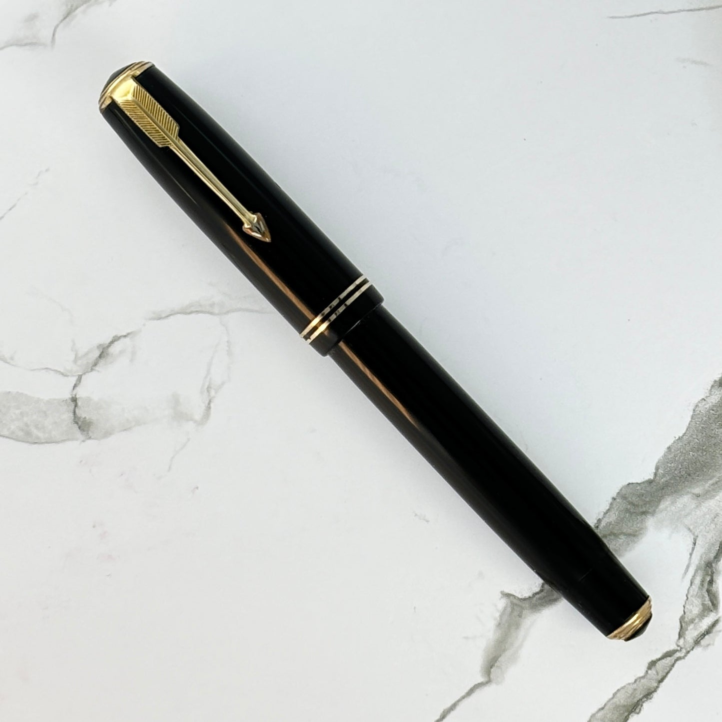 Parker Vacuum Filler Junior, Black with Gold Trim