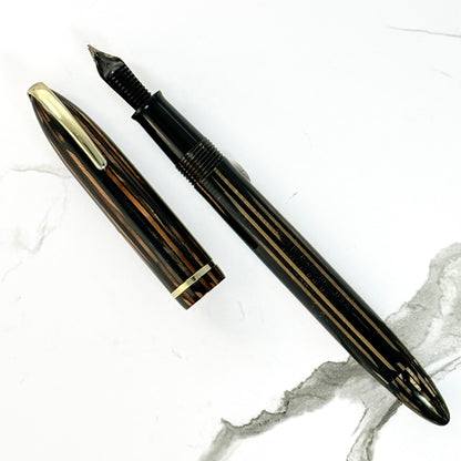 No White Dot Military Clip Sheaffer Balance Lifetime, Golden Brown