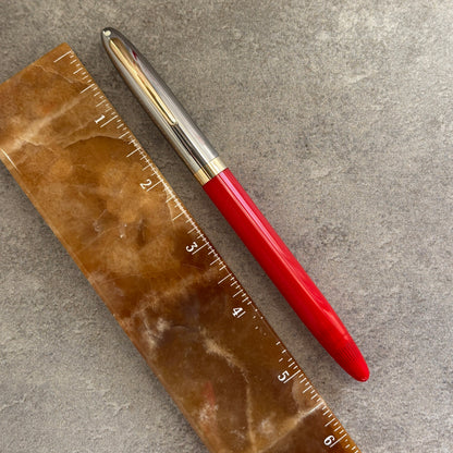Sheaffer Sentinel Snorkel Fountain Pen, Vermilion