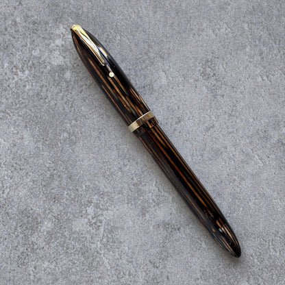 Sheaffer Balance, Military Clip, Golden Brown, 14K Lifetime Nib