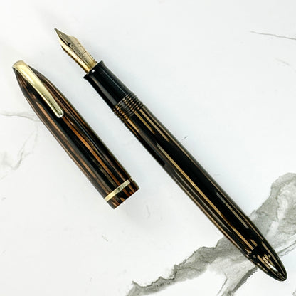 No White Dot Military Clip Sheaffer Balance Lifetime, Golden Brown