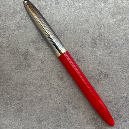 Sheaffer Sentinel Snorkel Fountain Pen, Vermilion