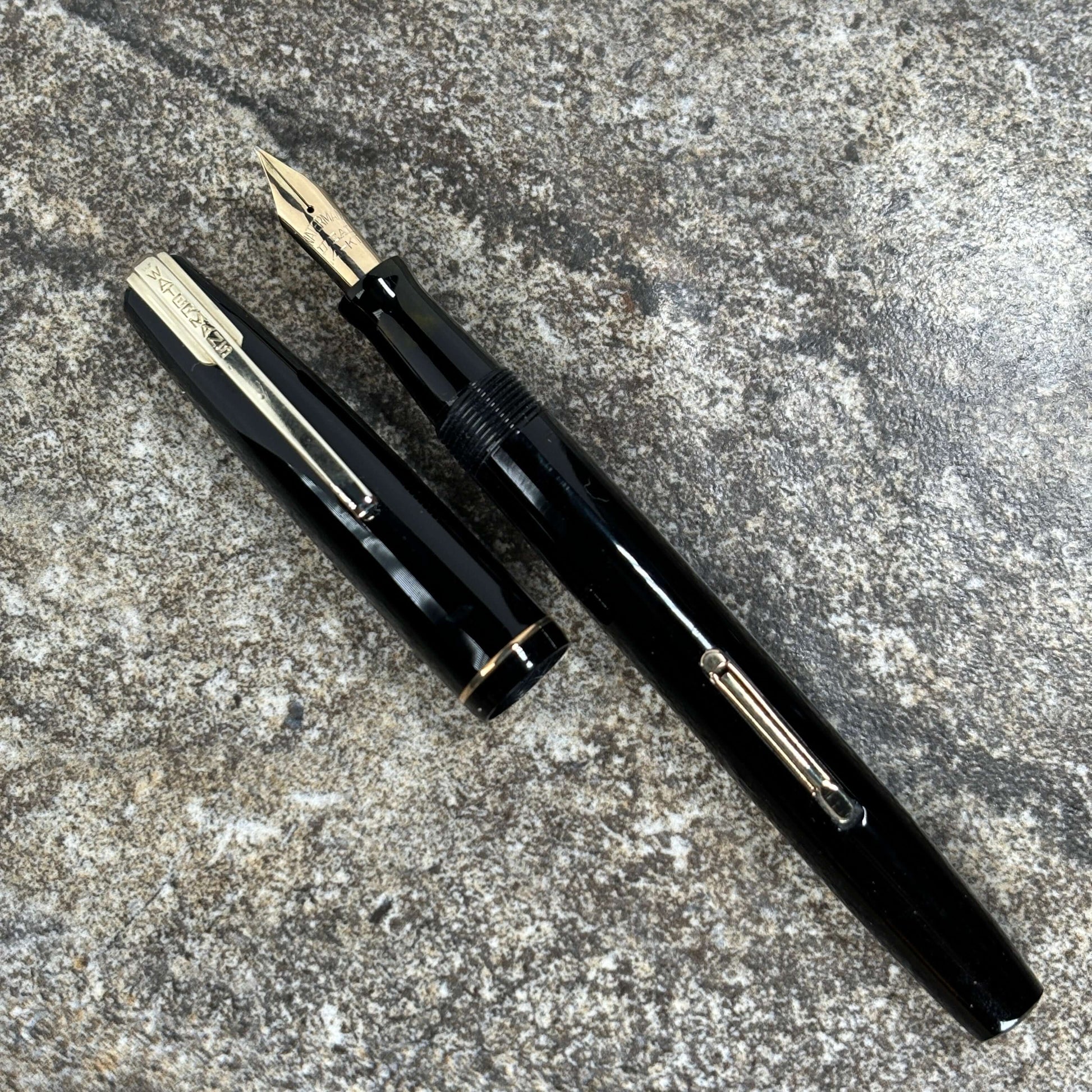 Waterman Starlet Fountain Pen, Black with a 14K nib  Ozark Pen Shop   