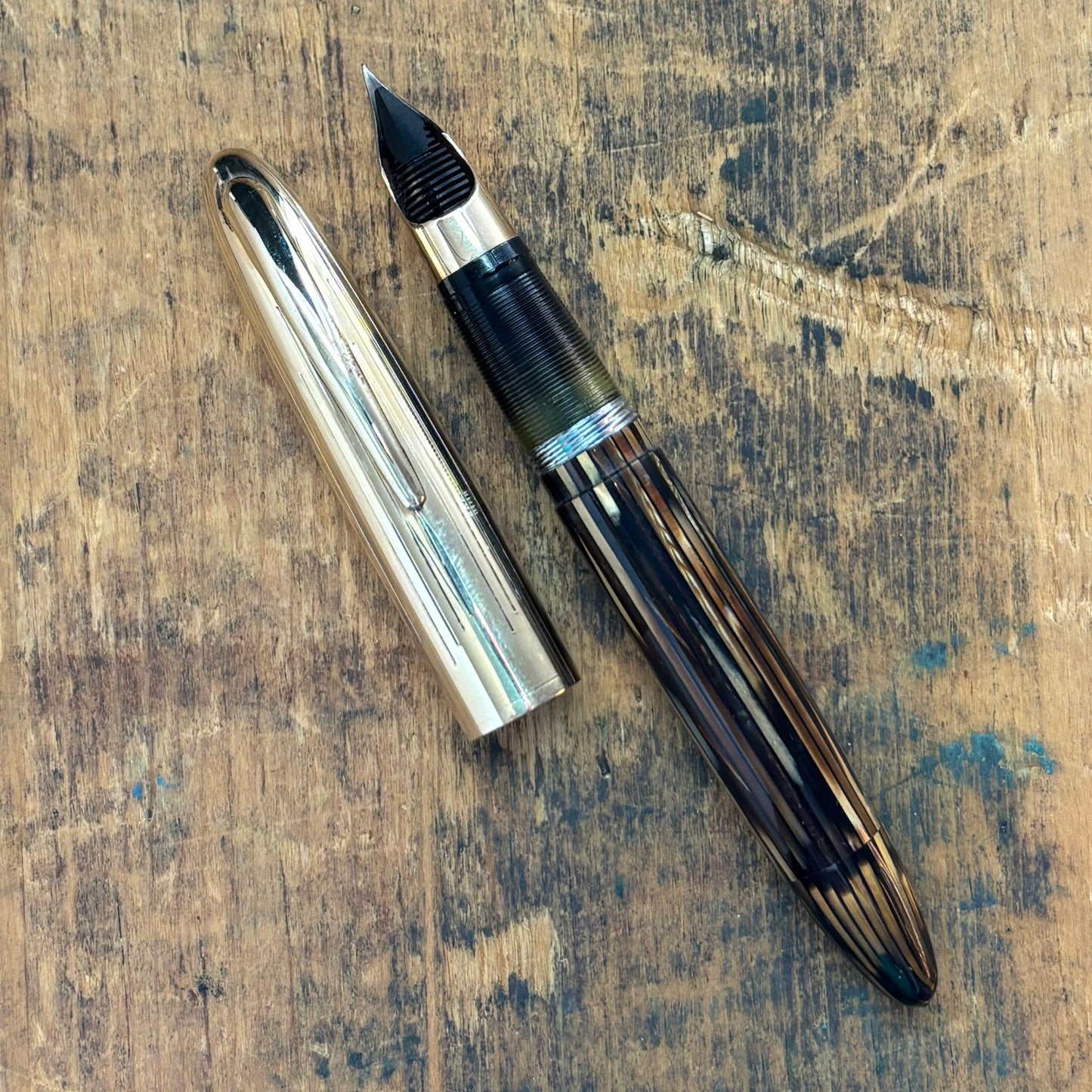 Sheaffer Crest Deluxe, Golden Brown