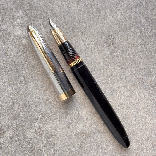 Sheaffer Sentinel Deluxe, Black, Two-Tone Cap