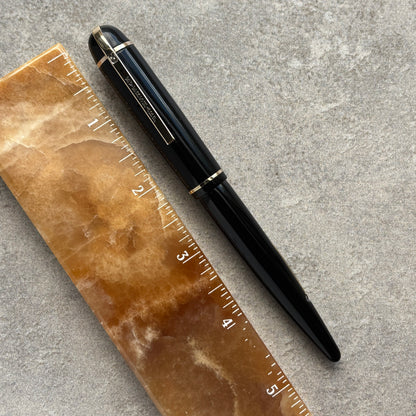 Eversharp Skyline Fountain Pen, Black with Gold Trim, Flexible Nib