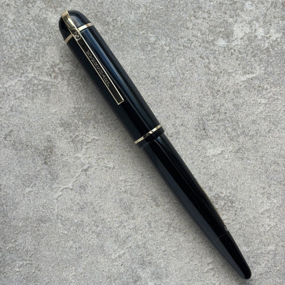 Eversharp Skyline Fountain Pen, Black with Gold Trim, Flexible Nib