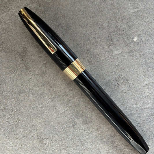 Sheaffer PFM III, Fountain Pen, Black with Gold-filled Trim