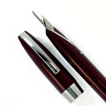 Fully Restored Sheaffer PFMI, Broad Stub Nib, Burgundy  Ozark Pen Shop   