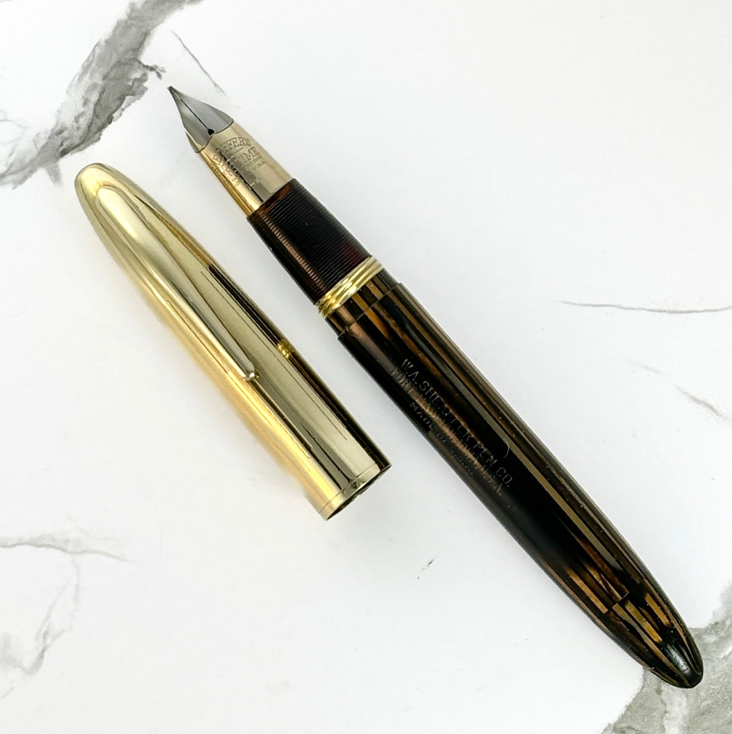 Sheaffer Crest Deluxe, Golden Brown