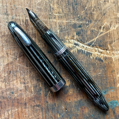 Sheaffer Tuckaway Vac-Fil, Restored, Large Two-tone Triumph Nib