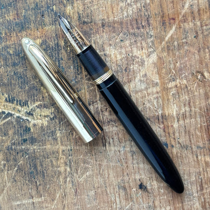 Sheaffer Crest, Black with a Gold-Filled Cap