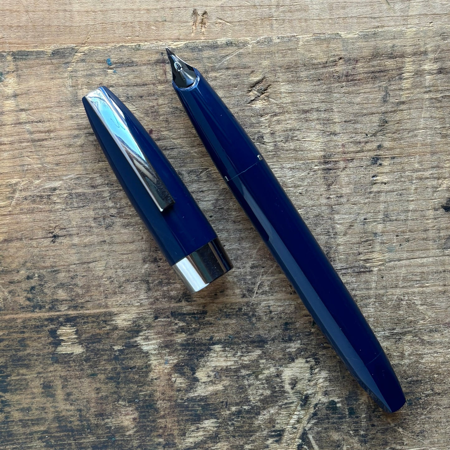 Sheaffer PFM I, Blue, Fully Restored, Fine Inlaid PdAg Nib