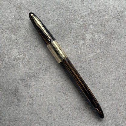 Sheaffer Triumph Vac-fil, Extra Wide Band, Golden Brown