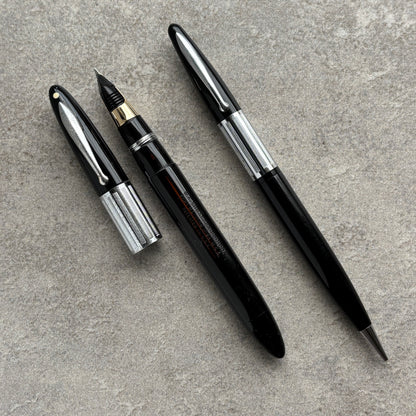 Sheaffer Triumph Pen/Pencil Set, "Reverse Trim" Extra Wide Cap Band