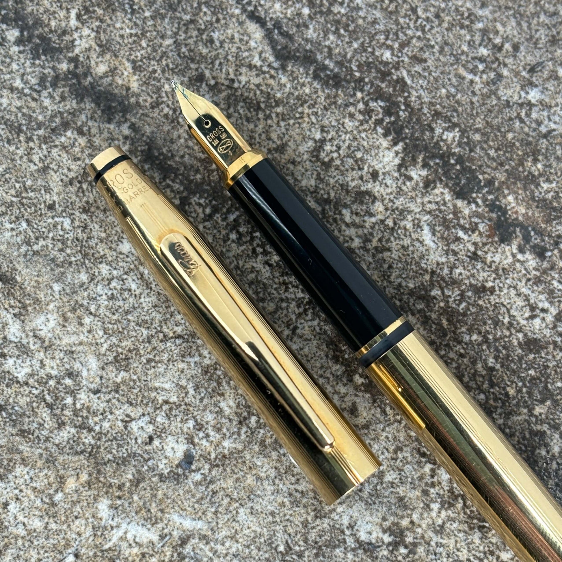 Cross Century II, 18K Gold Filled Cap and Barrel, 14K Gold Medium Nib  Ozark Pen Shop   