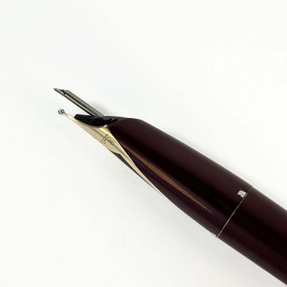 Sheaffer PFM V, Fully Restored in Burgundy with Gold Filled Cap and 14K Inlaid Smooth Broad Nib