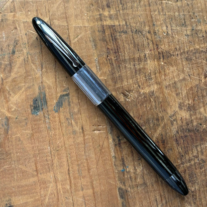 Gray Pearl Sheaffer Triumph Vac-fil, Extra-wide Band, Two-tone Tiumph Nib