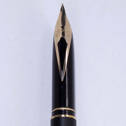 Sheaffer Slim Targa Fountain Pen, Matte Black Finish, 23K Electroplate Trim and Clip, 14K Fine Nib Ozark Pen Shop