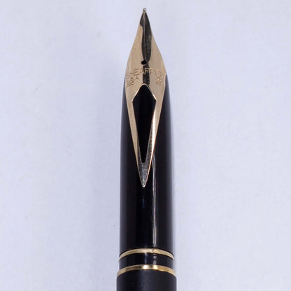 Sheaffer Slim Targa Fountain Pen,  Matte Black Finish, 23K Electroplate Trim and Clip, 14K Fine Nib  Ozark Pen Shop   