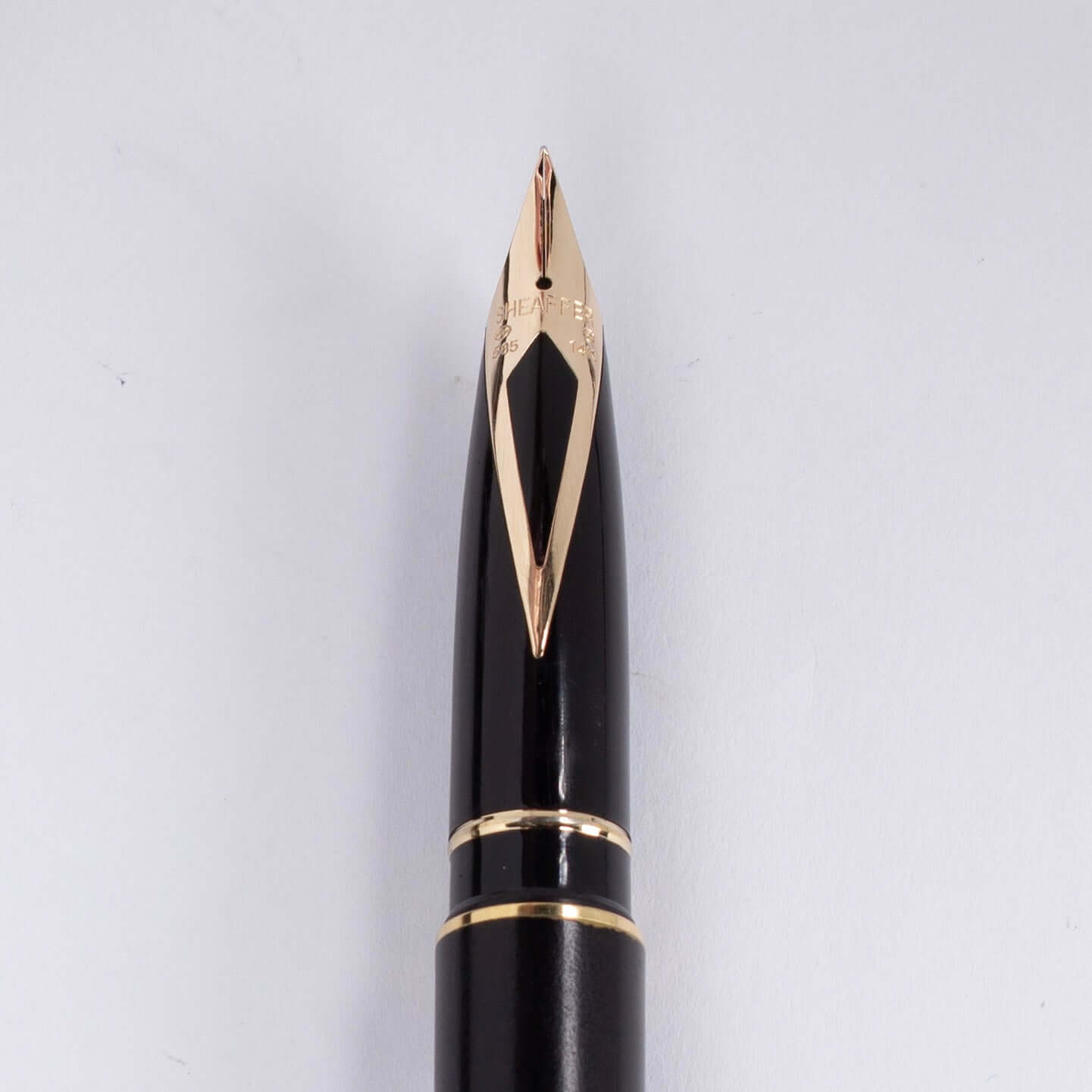 Sheaffer Targa, Matte Black Finish, 14K Fine Nib, C/C, Gold Filled trim.  Ozark Pen Shop   