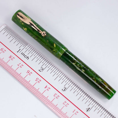 Aikin Lambert "Mercantile" Fountain Pen/Pencil Set, Jade Green, Flex Nib  Ozark Pen Shop   