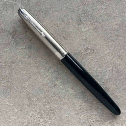 Parker 51 Vacumatic, Cedar Blue, Fine 14K gold nib