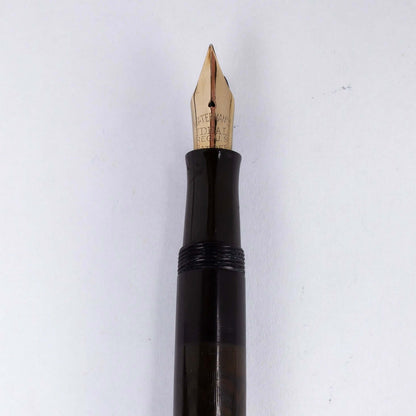 ${titleName/Type: Waterman 55 Manufacture Year: 1920 Length: 5 1/2 Filling System: Lever Filler restored with new sac Color/Pattern: Chased Black Hard Rubber Nib Type/Condition and remarks: Waterman Ideal #5 nib. Responsive and semi-flex. Condition: ﻿ Exc