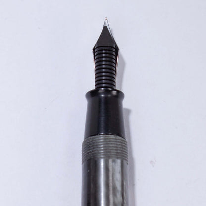 Esterbrook J Fountain Pen, Pearl Grey, Restored, Lever Filler #2668 Medium Nib, Single Jewel
