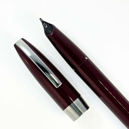 Fully Restored Sheaffer PFMI, Broad Stub Nib, Burgundy  Ozark Pen Shop   