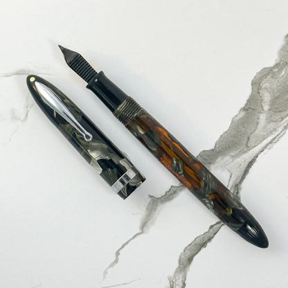 Sheaffer Balance Vintage Fountain Pen; Grey Pearl with Feathertouch #5 Nib  Ozark Pen Shop   