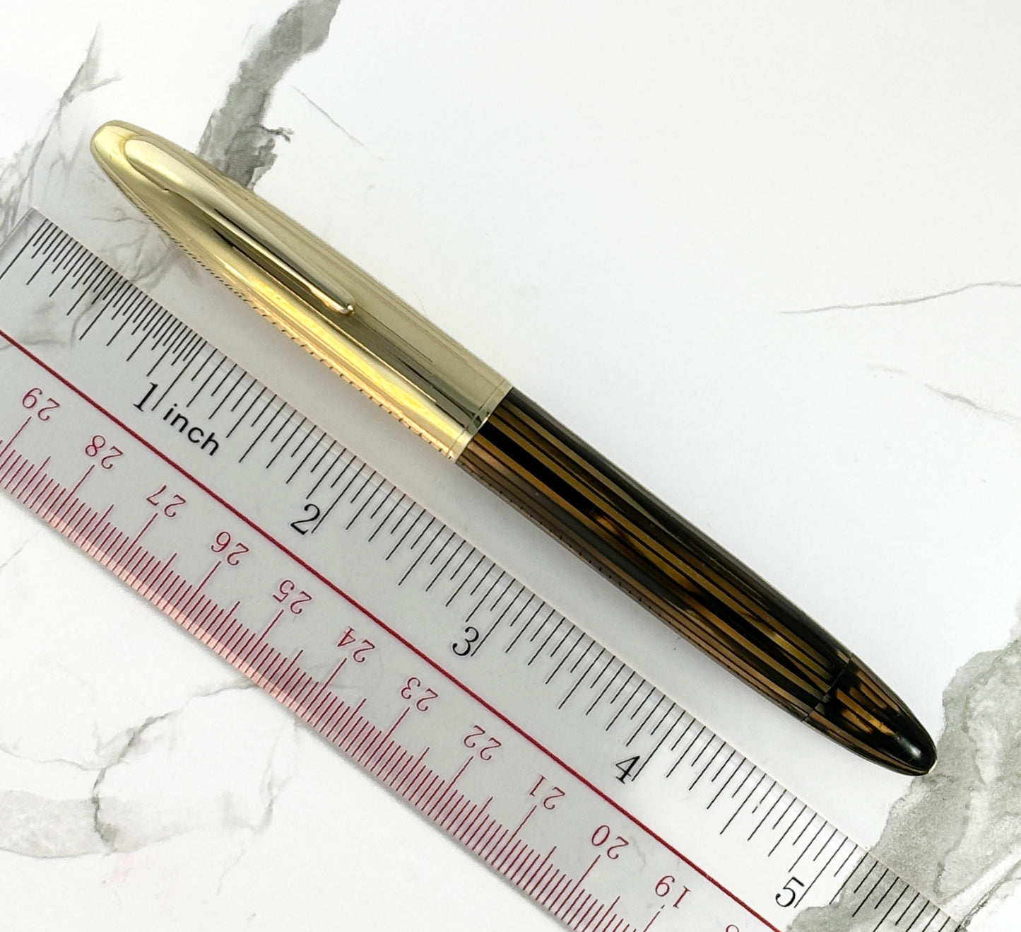 Sheaffer Crest Deluxe, Golden Brown