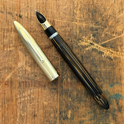 Sheaffer Triumph Crest; Golden Brown with Gold Filled Cap