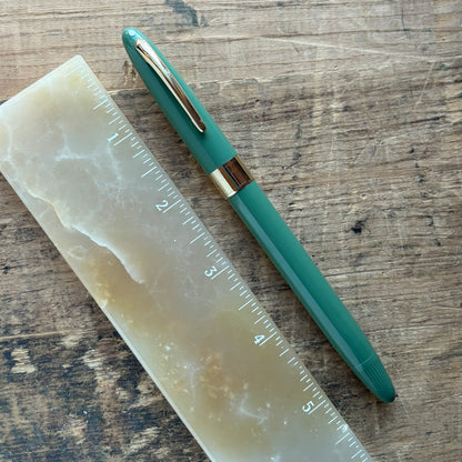 Sheaffer Statesman Snorkel, Sage Green with Gold-filled Trim