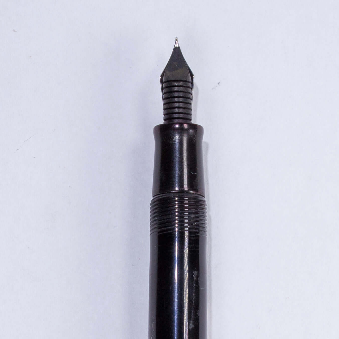 Esterbrook Model SJ Fountain Pen, Black, Restored Lever Filler, #1555 Firm Fine Gregg nib, Double Jewel