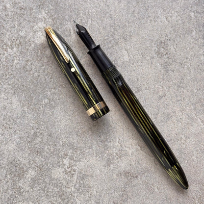 Sheaffer Balance 875, Marine Green with Gold-filled Trim, Military Clip